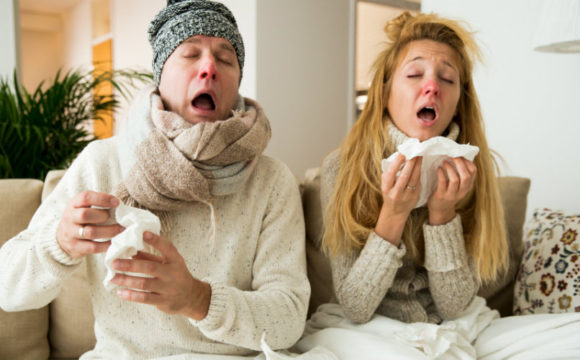 Man and woman with colds.