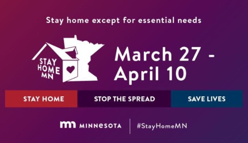 text MN Governor's Stay Home Executive Order