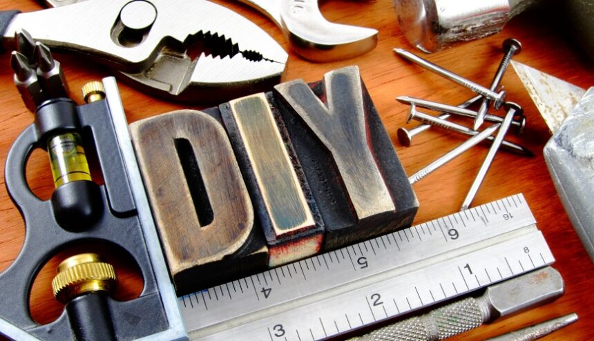 tools and letters DIY
