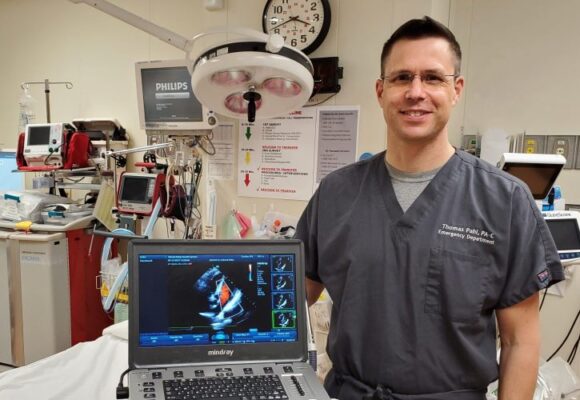 man in medical scrubs