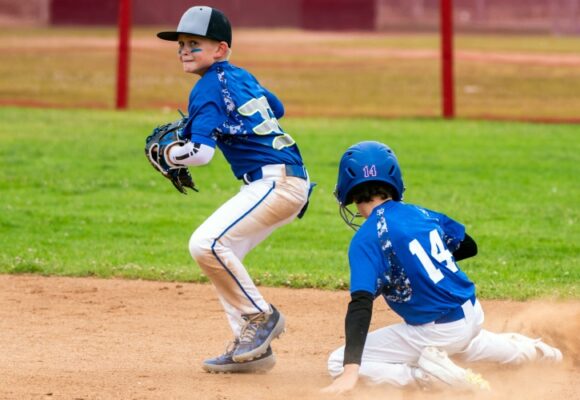 2 youth baseball layers