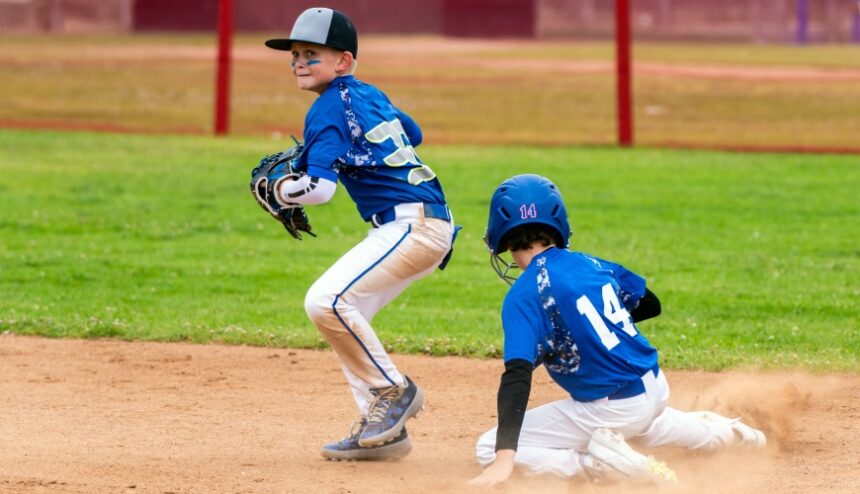 2 youth baseball layers