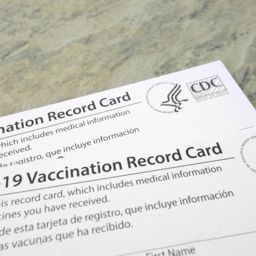 CDC COVID-19 vaccination card