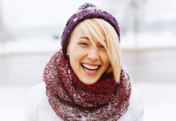 woman smiling