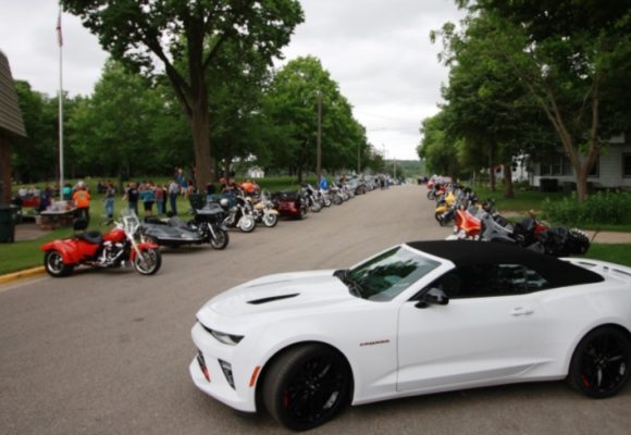 sports car and motorcycles