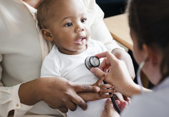 baby at doctor