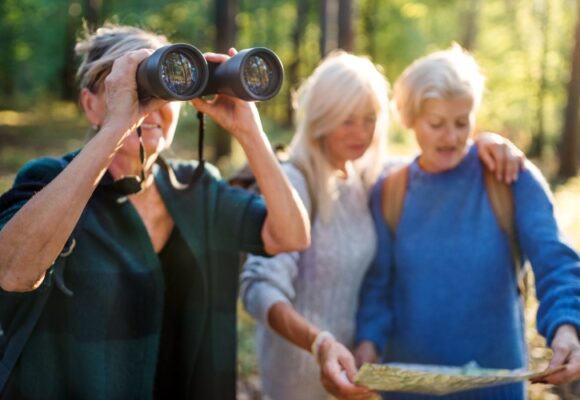 3 women outside