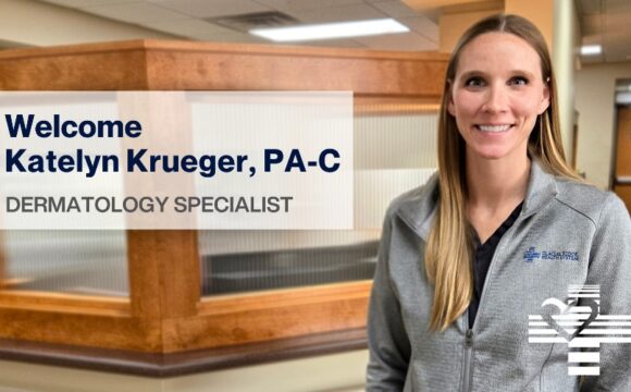 Woman physician assistant Katelyn Krueger