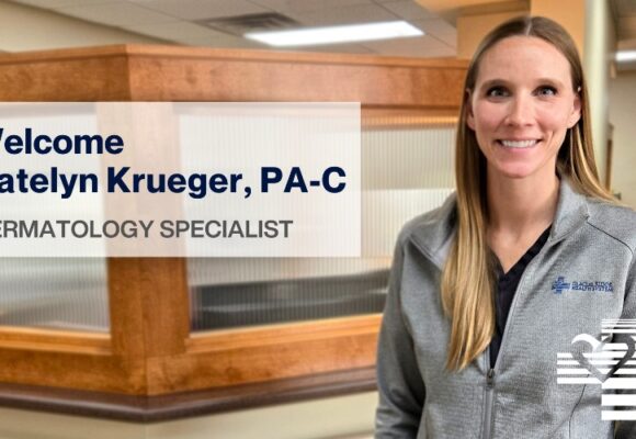 Woman physician assistant Katelyn Krueger