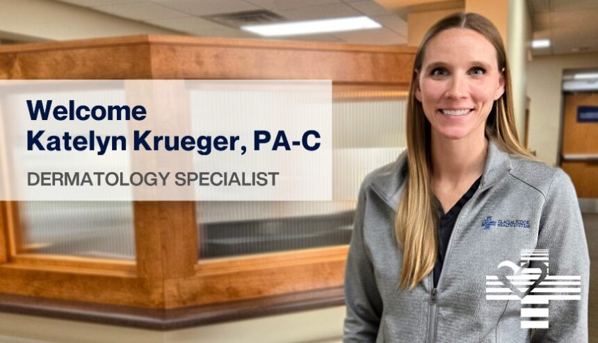 Woman physician assistant Katelyn Krueger