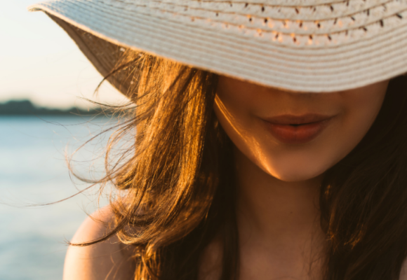 Woman wearing hat