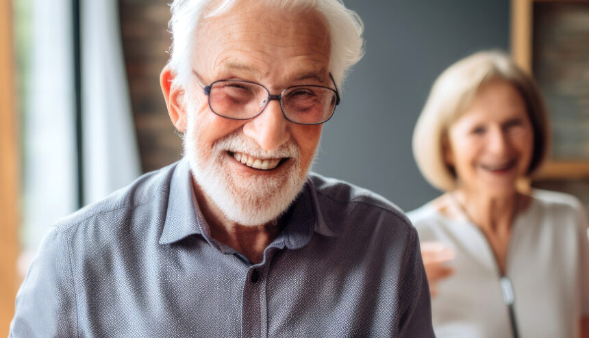 Elderly man and woman Elderly man and woman
