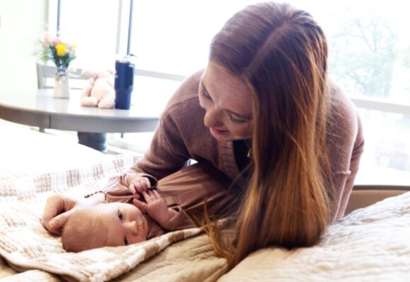 GRHS Postpartum Suite Mom and Baby