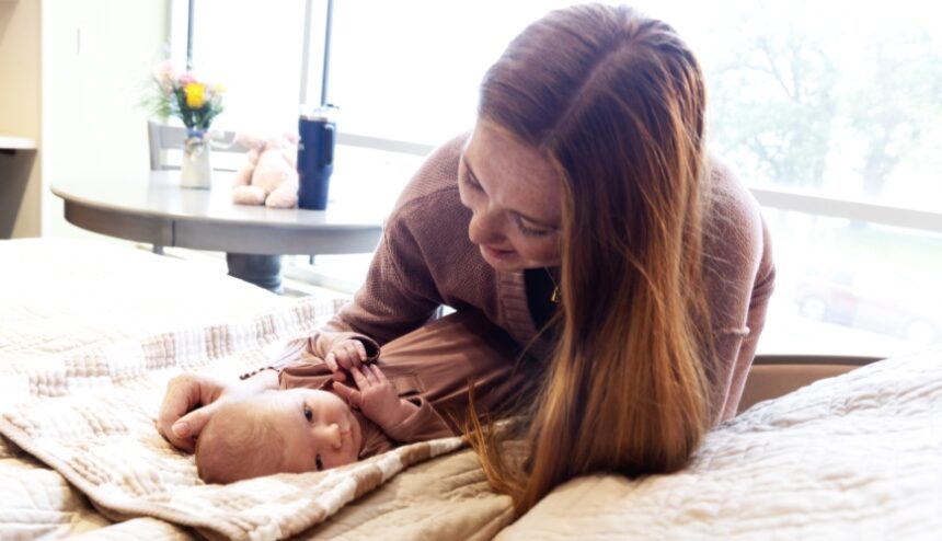 GRHS Postpartum Suite Mom and Baby