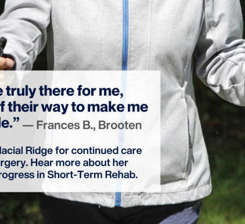 Testimonials text and woman outside