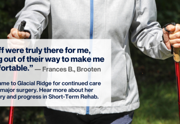 Testimonials text and woman outside