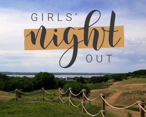 Girls Night Out on scenic view at Rolling Forks Vineyards
