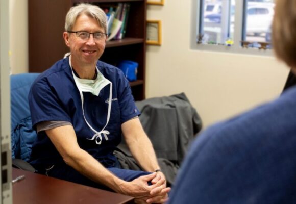 Doctor in office