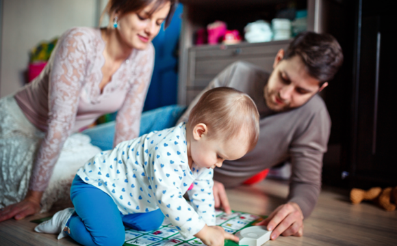 Family with young child