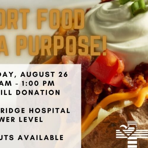 Loaded baked potato fundraiser invite