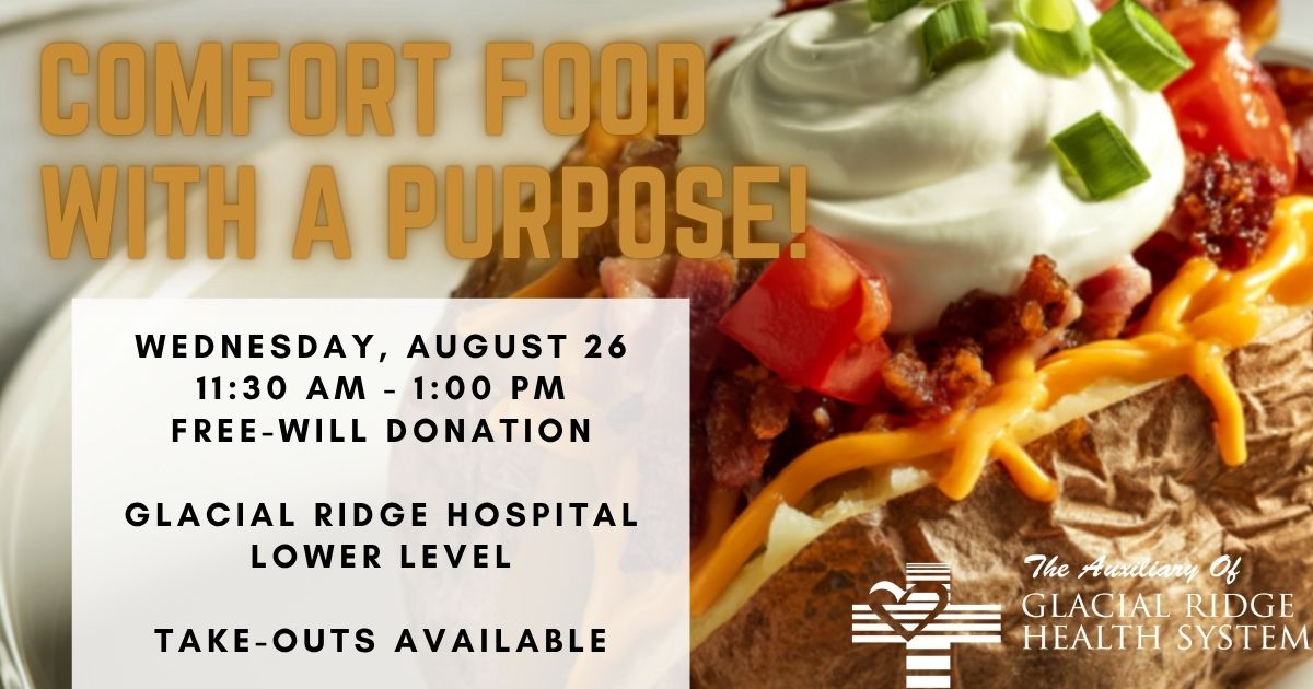 Loaded baked potato fundraiser invite