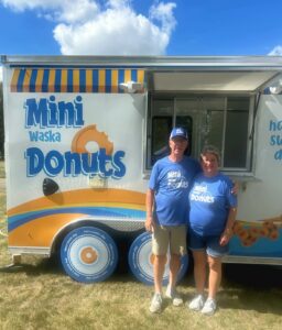 MiniWaska Donuts truck with Phil and Katherine Stumpf