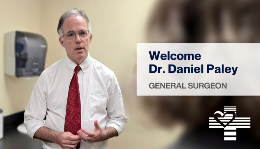 News Welcome Dr Paley man inside